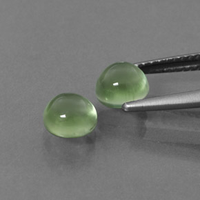 Prehnite Gemstone in 6 mm (calibrated) Size for Sale, Prehnite Stone in Green Color