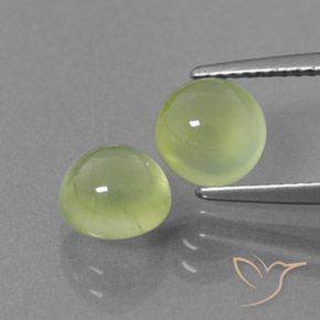 3.37 ct Round Prehnite, 6.9 mm From South Africa, Photo A