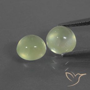 2.67ctw Natural Yellowish Green Prehnite, Round, Transparent