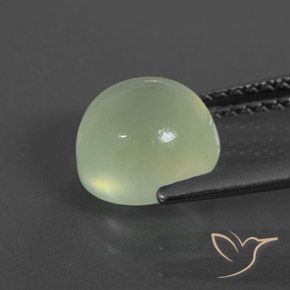Prehnite Gemstone in 8 mm (calibrated) Size for Sale, Prehnite Stone in Pale Pear Green Color