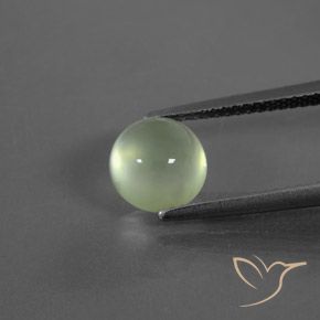 2.51ct Natural Light Green Prehnite, Round, Transparent