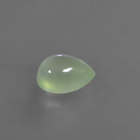 3.15 ct Green Prehnite Stone, Natural Prehnite in Pear Cabochon Shape for Sale