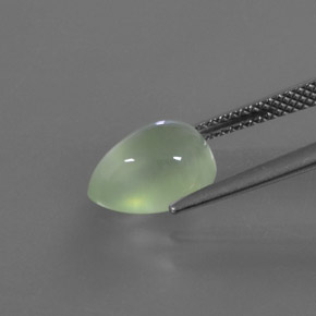 Prehnite Gemstone in 10.3 x 7.9 mm Size for Sale, Prehnite Stone in Green Color