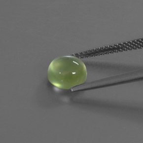 Prehnite Gemstone in 7 mm (calibrated) Size for Sale, Prehnite Stone in Green Color