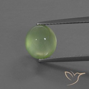 3.07ct Natural Lime Green Prehnite, Oval, Transparent