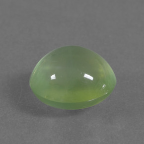 2.36 ct Green Prehnite Stone, Natural Prehnite in Oval Cabochon Shape for Sale