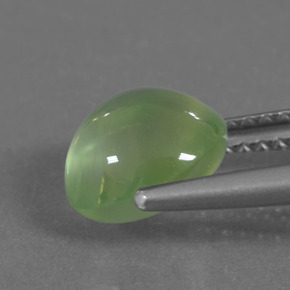 Prehnite Gemstone in 8.3 x 7.1 mm Size for Sale, Prehnite Stone in Lime Green Color