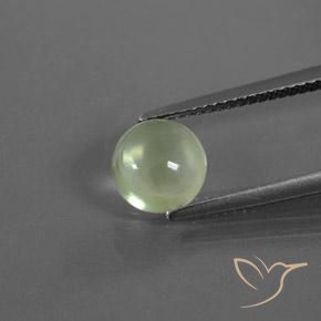 1.73ct Natural Light Green Prehnite, Round, Transparent