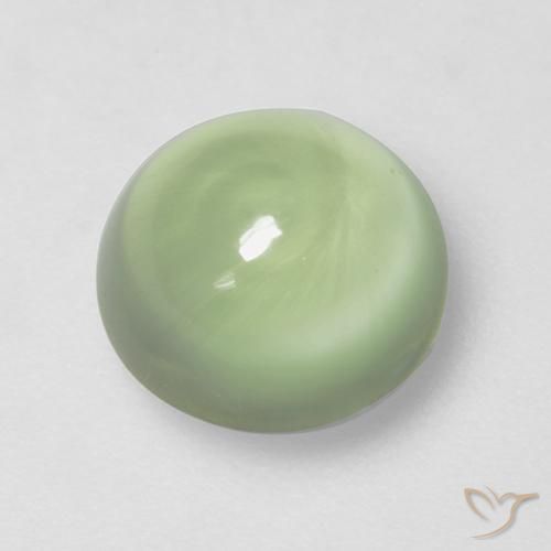 2.66ct Natural Light Green Prehnite, Round, Transparent