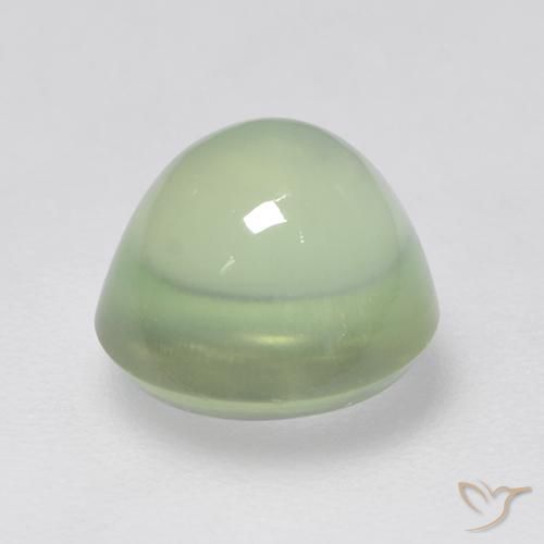 Prehnite Gemstone in 8 mm (calibrated) Size for Sale, Prehnite Stone in Light Green Color