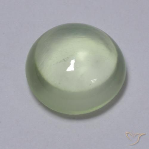 1.73ct Natural Very Light Green Prehnite, Round, Transparent