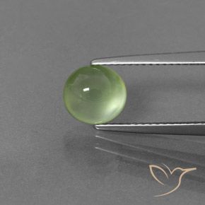 2.11ct Natural Yellow Green Prehnite, Oval, Transparent