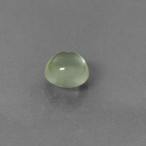2.27 ct Green Prehnite Stone, Natural Prehnite in Round Cabochon Shape for Sale