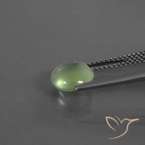 Prehnite Gemstone in 8 mm (calibrated) Size for Sale, Prehnite Stone in Lime Green Color