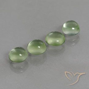 Prehnite Gemstones in 6.5 mm (calibrated) Size for Sale, Prehnite Stones in Yellow Green Color