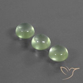 4.55ctw Natural Light Yellow Green Prehnite, Round, Transparent