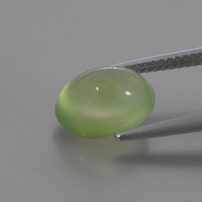 Prehnite Gemstone in 10 x 8 mm (calibrated) Size for Sale, Prehnite Stone in Green Color