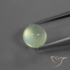 3.24ct Natural Yellow Green Prehnite, Round, Transparent/Translucent