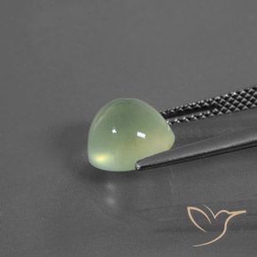Prehnite Gemstone in 9 mm (calibrated) Size for Sale, Prehnite Stone in Yellow Green Color