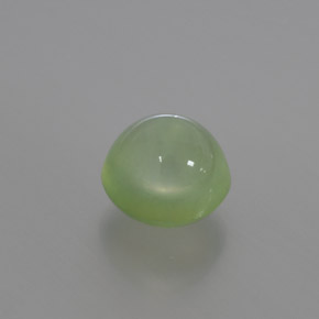 3.17 ct Green Prehnite Stone, Natural Prehnite in Round Cabochon Shape for Sale