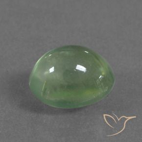2.14 ct Green Prehnite Stone, Natural Prehnite in Oval Cabochon Shape for Sale
