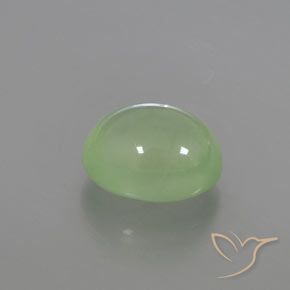 2.81 ct Green Prehnite Stone, Natural Prehnite in Oval Cabochon Shape for Sale