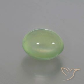 3.72 ct Green Prehnite Stone, Natural Prehnite in Oval Cabochon Shape for Sale