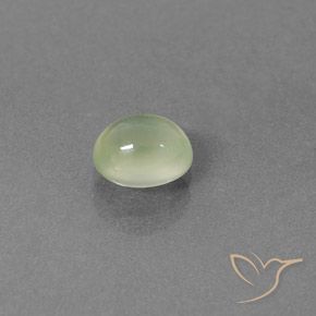 1.33 ct Green Prehnite Stone, Natural Prehnite in Oval Cabochon Shape for Sale