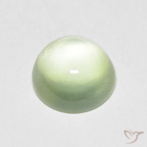 Prehnite Gemstone in 7 mm (calibrated) Size for Sale, Prehnite Stone in Pale Pear Green Color