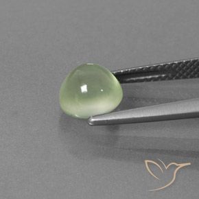 Prehnite Gemstone in 7 mm (calibrated) Size for Sale, Prehnite Stone in Light Green Color