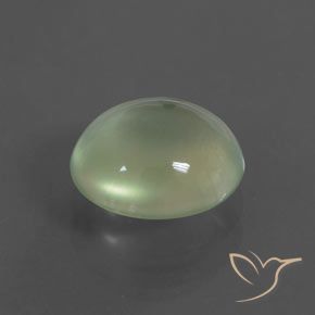 2.15 ct Green Prehnite Stone, Natural Prehnite in Oval Cabochon Shape for Sale