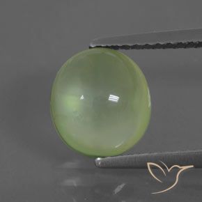 2.43ct Natural Lime Green Prehnite, Oval, Transparent