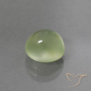 2.65 ct Green Prehnite Stone, Natural Prehnite in Oval Cabochon Shape for Sale