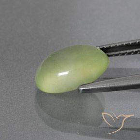 Prehnite Gemstone in 10 x 8 mm (calibrated) Size for Sale, Prehnite Stone in Yellow Green Color