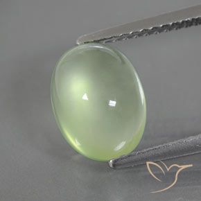 2.68ct Natural Lime Green Prehnite, Oval, Transparent
