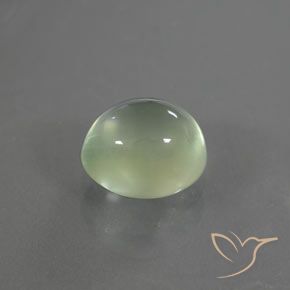 1.67 ct Green Prehnite Stone, Natural Prehnite in Oval Cabochon Shape for Sale