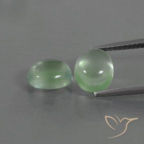 3.82ctw Natural Warm Green Prehnite, Oval, Transparent
