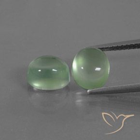 4.82ctw Natural Light Green Prehnite, Oval, Transparent