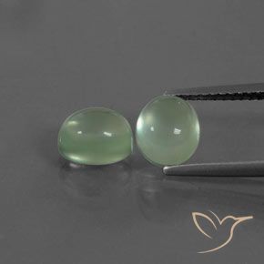 3.34 ct Oval Prehnite, 7.2 x 6.2 mm From South Africa, Photo A