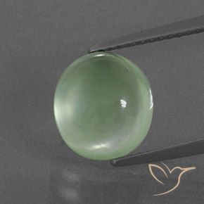 4.17ct Natural Lime Green Prehnite, Oval, Transparent