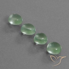 8.41ctw Natural Light Green Prehnite, Oval, Transparent