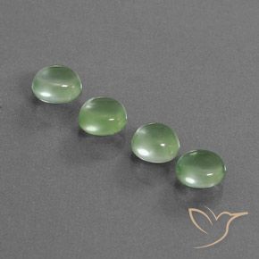 5.58ctw Natural Lime Green Prehnite, Oval, Transparent