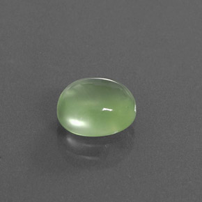 3.00 ct Green Prehnite Stone, Natural Prehnite in Oval Cabochon Shape for Sale