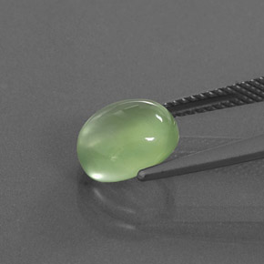 Prehnite Gemstone in 9.3 x 8.2 mm Size for Sale, Prehnite Stone in Green Color