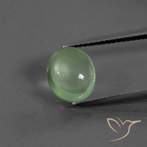2.80ct Natural Yellowish Green Prehnite, Oval, Transparent