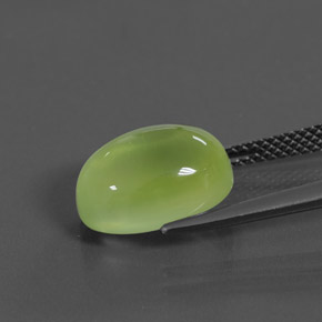 Prehnite Gemstone in 12 x 8.8 mm Size for Sale, Prehnite Stone in Yellow Green Color