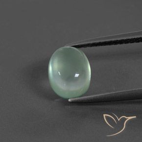 2.10ct Natural Mint Green Prehnite, Oval, Transparent
