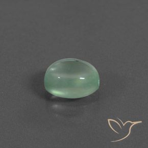 2.10 ct Green Prehnite Stone, Natural Prehnite in Oval Cabochon Shape for Sale