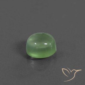 2.41 ct Green Prehnite Stone, Natural Prehnite in Oval Cabochon Shape for Sale