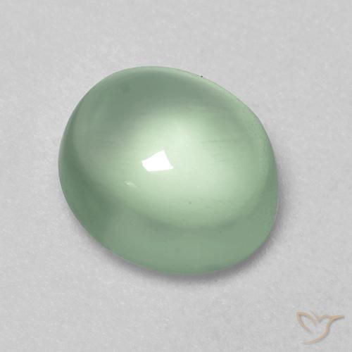 2.00ct Natural Light Green Prehnite, Oval, Transparent